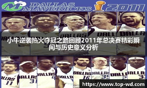 小牛逆袭热火夺冠之路回顾2011年总决赛精彩瞬间与历史意义分析